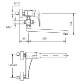 Teka MB2 40.1222.02 | смеситель для ванны и раковины